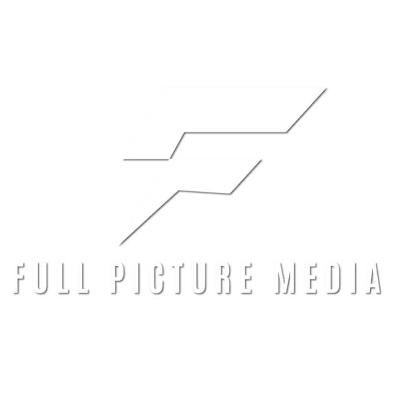 full picture media white logo